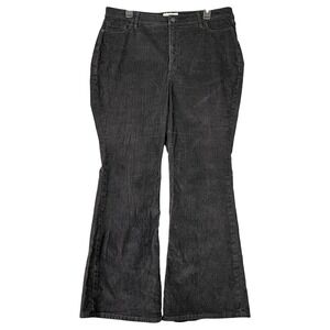 Old Navy Secret Slim Pockets High Waisted Flare Corduroy Pants Women 14P